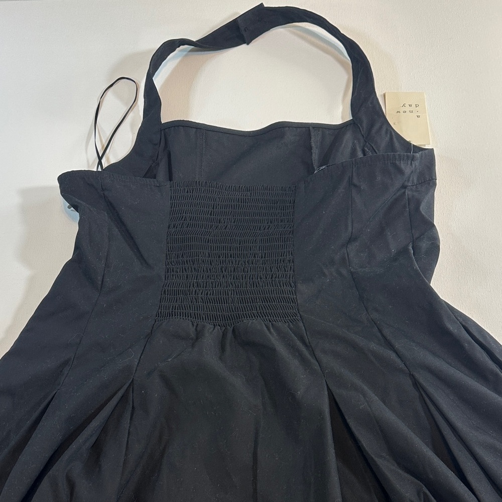 New Day Maxi Halter Dress in Black NWT Size M - Picture 6 of 7